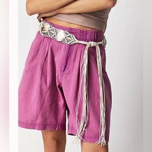 NWT Free People Say So Trouser Shorts In Summer Bloom.